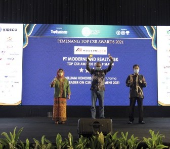 PT Modernland Realty Tbk. Raih Penghargaan TOP CSR Awards 2021
